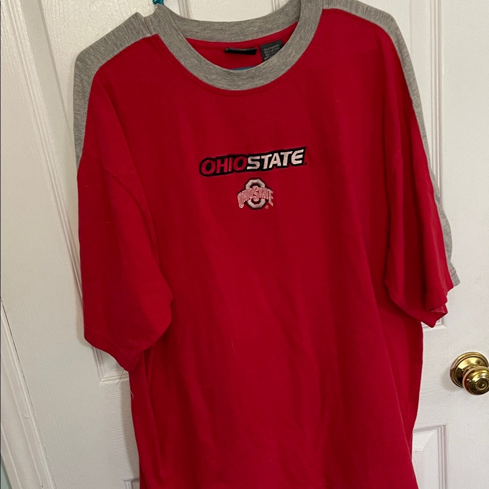 Pro Edge Ohio State Red and Gray Short Sleeve Tee